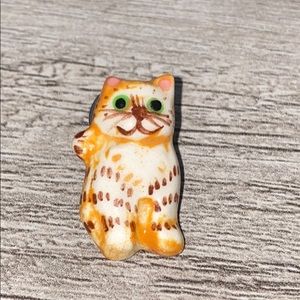 Vintage Ballou Reg’D Cat Pin / Brooch Collectible